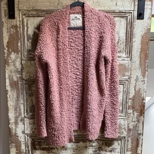 Hollister Cardigan Sweater with Plush Texture